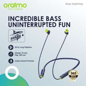 Oraimo Shark 4 Neckband Wireless Earphone