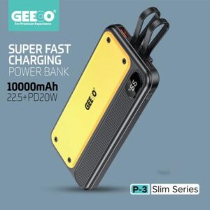 Geeoo P3 Super Fast Charging 10000 mAh Premium Power Bank